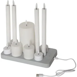 Ljus STAR T Flamme LED m/laddare mix