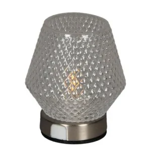 Ljuslykta KONSTSMIDE LED 10x11cm glas