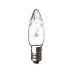 Reservlampa E10 14V 3W klar 3-pack