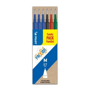 Refill PILOT Frixion 0,7mm 4 färger 6/fp