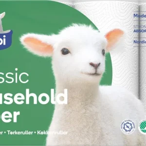 Hushållspapper LAMBI Classic vit 20/fp