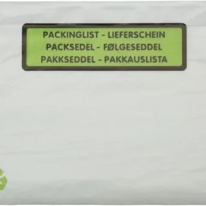 Packsedelskuvert papper C6 tryck 1000/FP