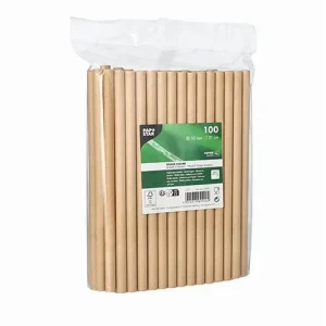 Sugrör PAPSTAR papper 10mmx21cm 100/fp