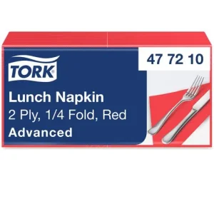 Servett TORK Lunch 2-lags röd 200/fp