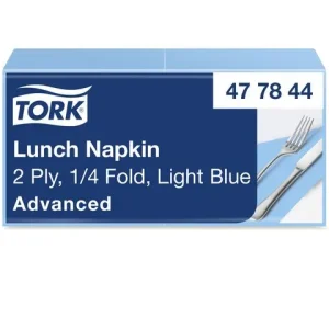 Servett TORK Lunch 2-lags ljusblå 200/fp
