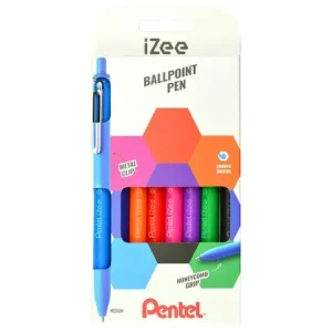 Kulpenna PENTEL iZee 0,7 sort.färg 8/fp
