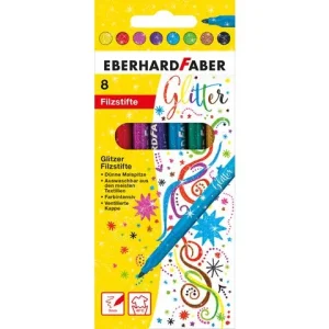 Fiberpenna FABER CASTELL Glitter 8/fp