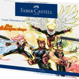 Fiberpenna Pitt Artist Manga Set 15delar