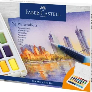 Vattenfärg FABER CASTELL 24 färger