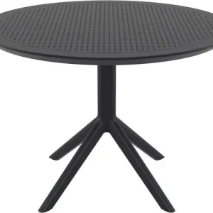 Bord SIESTA Sky runt 105cm svart