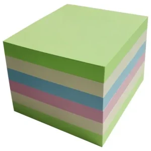 Notes LYRECO recycled 75x75mm sort. 6/fp