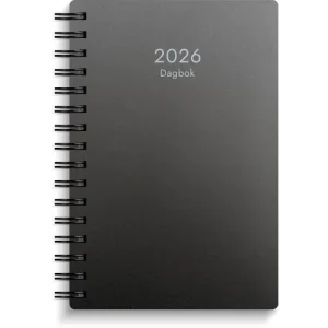 Dagbok 2026 plast svart