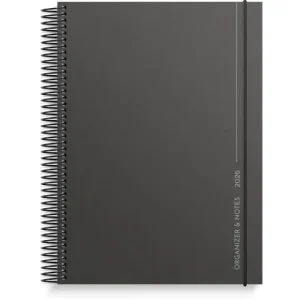 Kalender Organizer & Notes 2026 svart