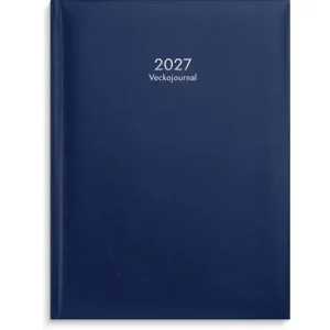 Veckojournal 2027 blå