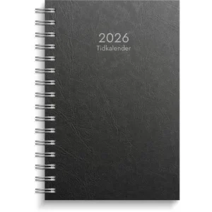 Tidkalender 2026 svart