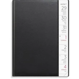 Liten Veckokalender 2026 svart