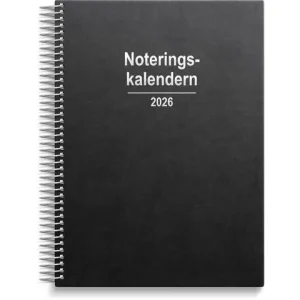Noteringskalendern 2026 svart