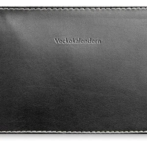 Veckokalender 2026 konstläder svart