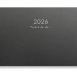 Veckokalender Eco Line 2026 svart
