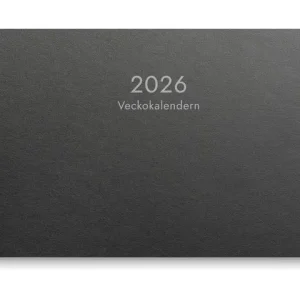 Veckokalender Eco Line 2026 svart