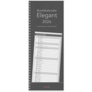 Bordskalender Elegant 2026 spiral