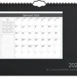 Väggkalender Miljökalendern Elegant 2026