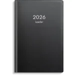 Kalender Leader 2026 plast svart