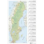 Väggblad Sverigekarta 2026
