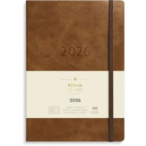 Stor Veckokal. Forma Deluxe 2026 brun
