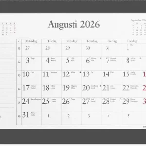 Musmatta Månadsblock 2026