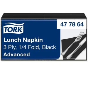 Servett TORK Lunch 3-lags svart 150/fp