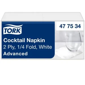 Servett TORK Cocktail 2-lags vit 200/fp
