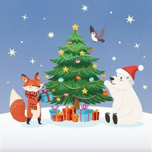 Servett Christmas 3-lags 33x33cm 20/fp