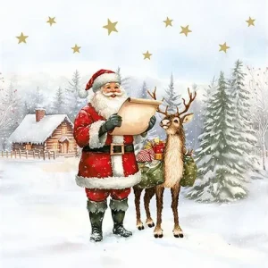 Servett Dear Santa 3-lags 33x33cm 20/fp