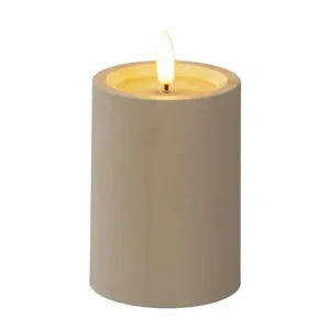 Blockljus KONSTSMIDE LEDtimer beige 10cm