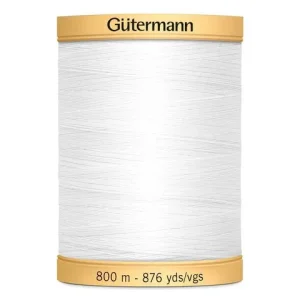 Sytråd Gütermann bomull 800m vit