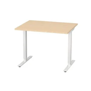 Bord höj/sänk Basic 1000x800 björk/vit