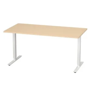 Bord höj/sänk Basic 1600x800 björk/vit