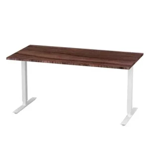 Bord höj/sänk Basic 1600x800 valnöt/vit