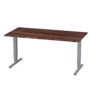 Bord höj/sänk Pro 1600x800 valnöt/silver