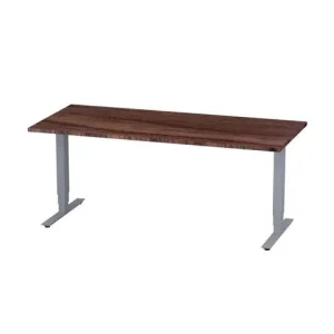 Bord höj/sänk Pro 1800x800 valnöt/silver