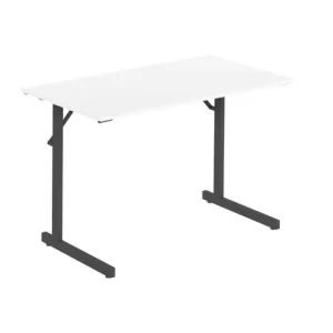 Fällbord 1200x500x715x18 vit/svart