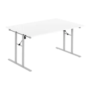 Fällbord 1600x800x730x25 vit/silver