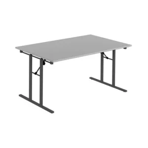 Fällbord 1600x800x730x25 grå/svart