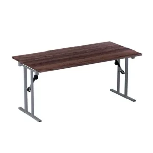 Fällbord 1600x800x730x25 valnöt/silver
