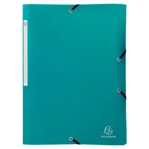 Mapp EXACOMPTA A4 PP rec 3-kl grön