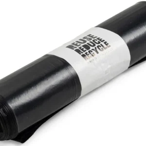 Plastsäck POLYREG 110L 60my svart 25/rl