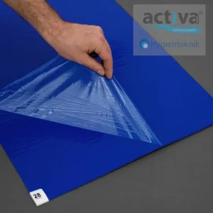 Klibbmatta ACTIVA115x45cm blå 30arkx8fp