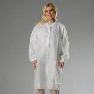Besöksrock GRANBERG vit non-woven 100/fp
