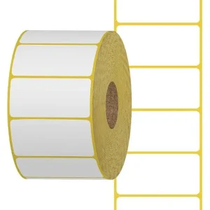 Thermoetikett 50x30mm Kärna 40mm 1100/rl